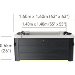 MSpa Oslo Udespa 4 personer med WiFi og hydromassage